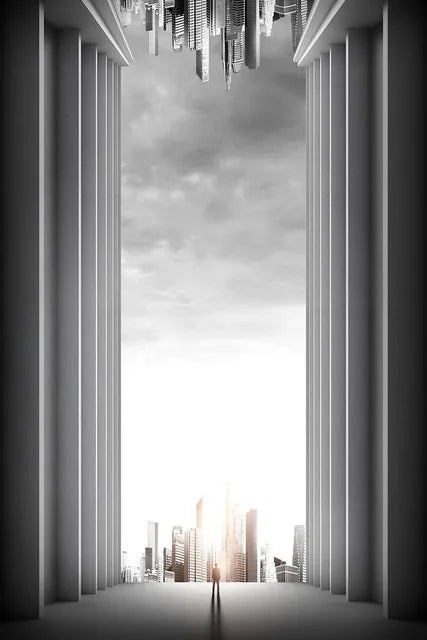 Modern Architectural Abstract Landscapes Wall Art Fine Art Canvas Prints Pictures For Studio Home Office Foyer Inspirational Art Decor