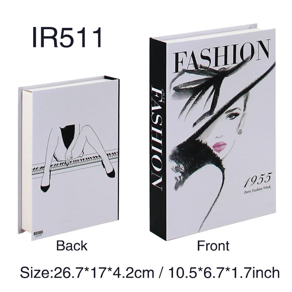 Fashion Art Style Faux Books Coffee Table Decor Book Box Storage Boxes Luxury Practical Ornamental Decoration For Modern Home Decor
