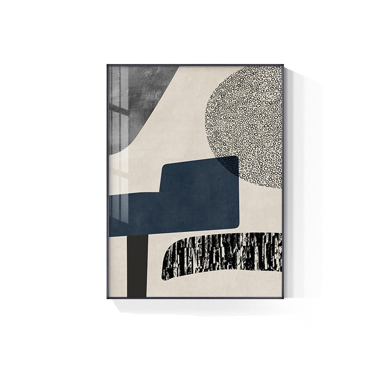 Modern Geometric Color Block Wall Art Fine Art Canvas Prints Abstract Pictures For Trendy Apartment Living Room Home Office Wall Décor