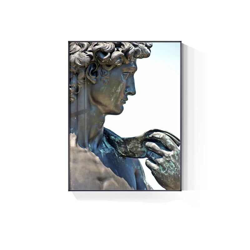 Black & White Abstract Retro David Poster Wall Art Fine Art Canvas Prints Modern Pictures For Living Room Dining Room Home Office Decor