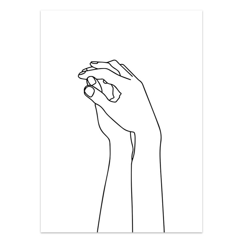 Modern Minimalist Black White Love Posters Wall Art Fine Art Canvas Prints Silhouette Figure Art Pictures For Living Room Bedroom Art Decor