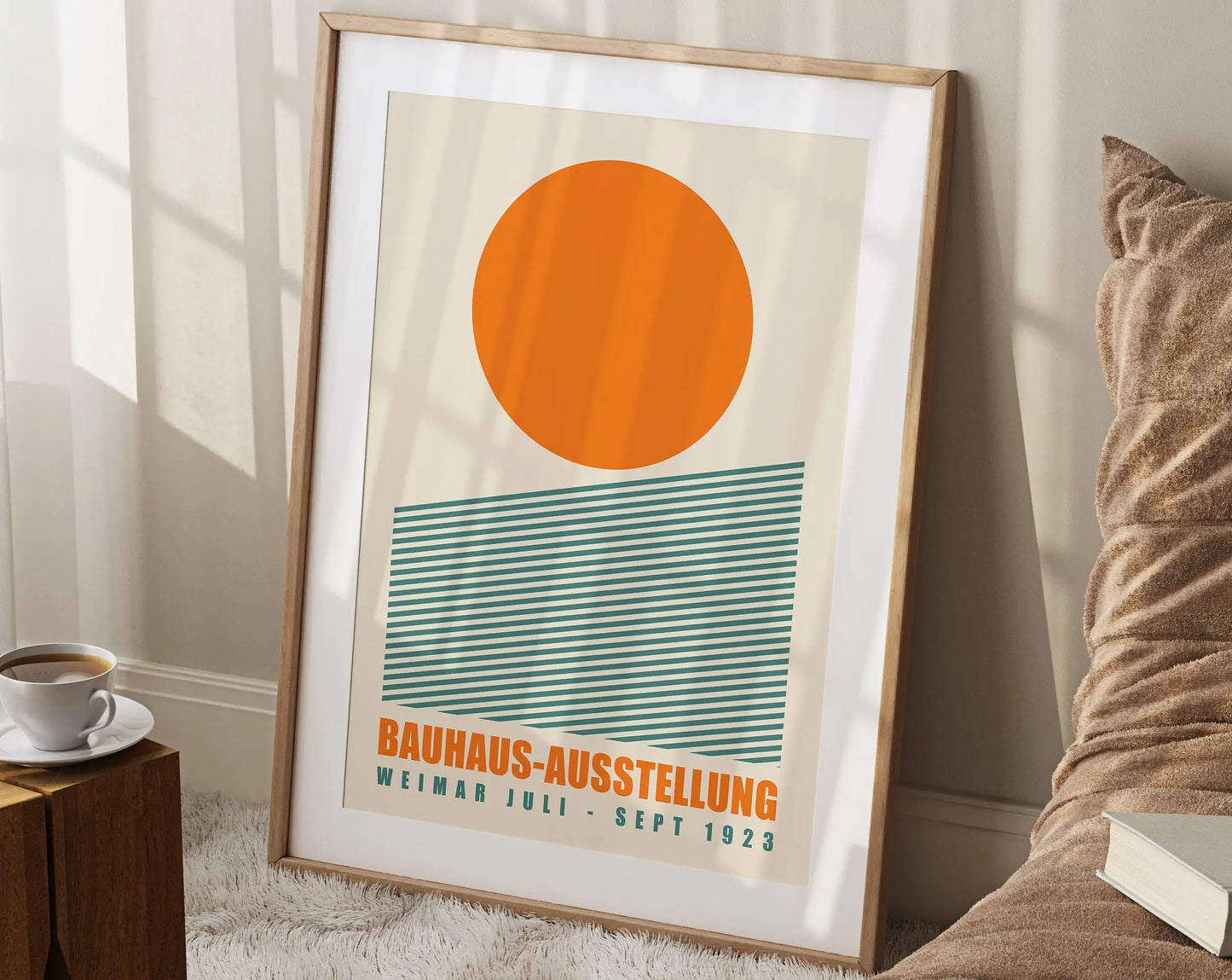 Colorful Vintage Retro Geometric Abstract Bauhaus Expo Art Gallery Poster Wall Art Fine Art Canvas Prints Pictures For Living Room Home Office Decor