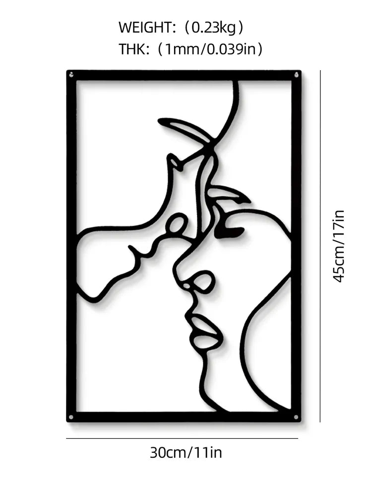 Simple Metalwork Line Art Figure Art Abstract Minimalist Wall Decoration For Bedroom Living Room Scandinavian Home Interior Decor
