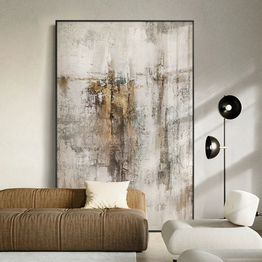 Large Abstract oil painting on cheapest canvas, minimalist colour block, Nordic style, wishes, Large Bedroom decor, fireplace wall art, Lounge Mural