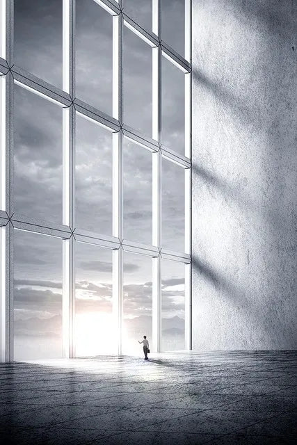 Modern Architectural Abstract Landscapes Wall Art Fine Art Canvas Prints Pictures For Studio Home Office Foyer Inspirational Art Decor