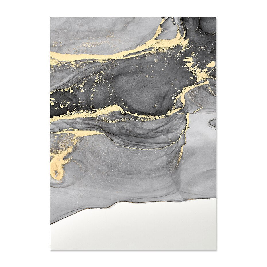 Modern Abstract Black Beige Liquid Marble Wall Art Fine Art Canvas Prints Pictures For Living Room Bedroom Light Luxury Home Decor
