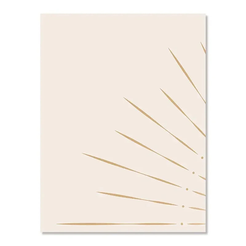 Minimalist Beige Yellow Sunrise Wall Art Fine Art Canvas Prints Nordic Abstract Pictures For Living Room Dining Room Art For Modern Living
