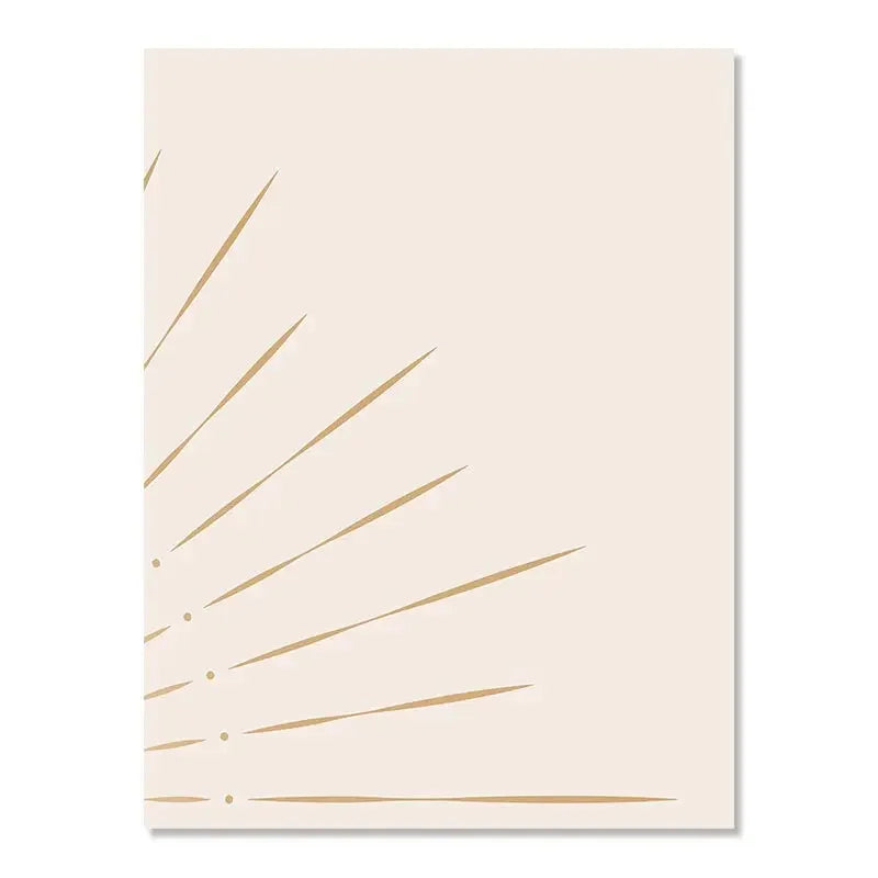 Minimalist Beige Yellow Sunrise Wall Art Fine Art Canvas Prints Nordic Abstract Pictures For Living Room Dining Room Art For Modern Living