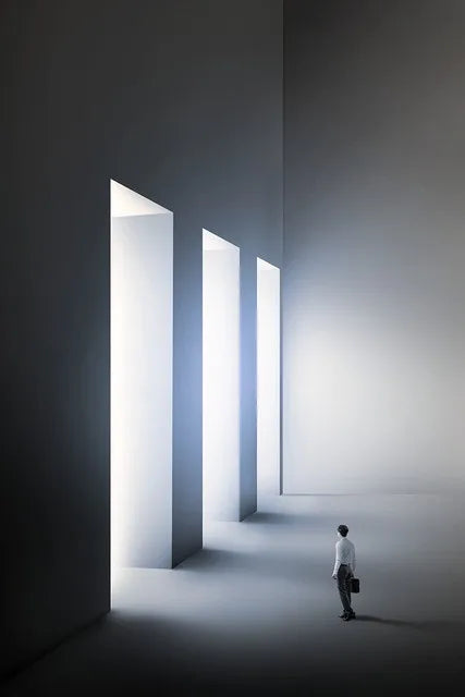 Modern Architectural Abstract Landscapes Wall Art Fine Art Canvas Prints Pictures For Studio Home Office Foyer Inspirational Art Decor