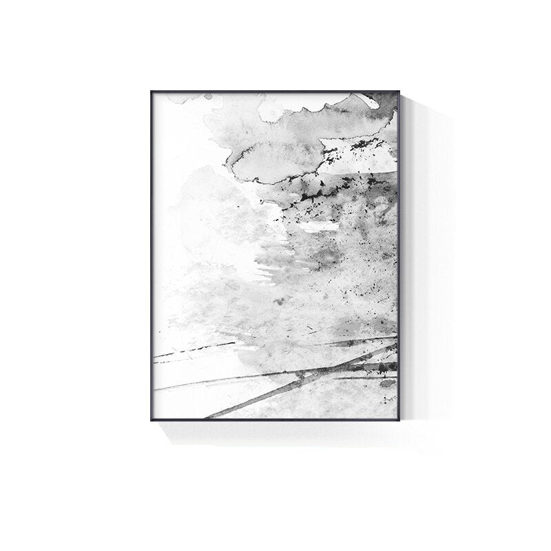 Black White Abstract Ink Splash Wall Art Fine Art Canvas Prints Nordic Pictures For Living Room Minimalist Scandinavian Interiors