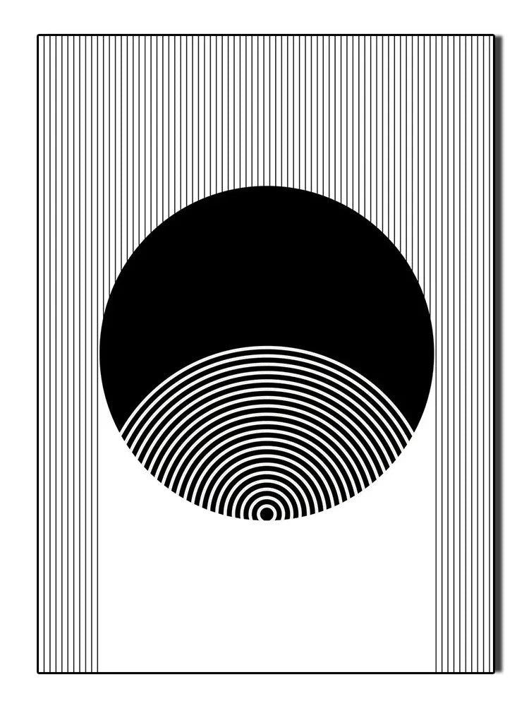 Bold Black White Geometric Abstract Wall Art Fine Art Canvas Prints Pictures For Modern Apartment Living Room Foyer Art For Contemporary Interiors
