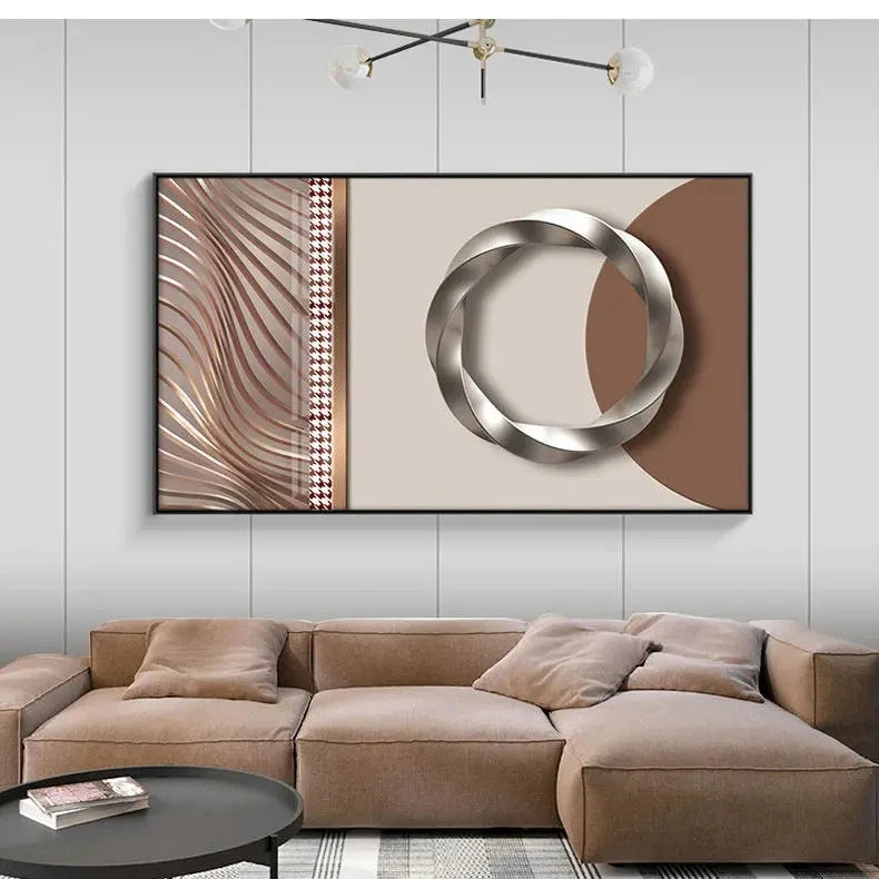 Modern Aesthetics Abstract Celestial Geometry Wall Art Fine Art Canvas Prints Pictures For Living Room Dining Room Art For Contemporary Interiors 2025