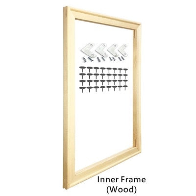 Metal Picture Frame Brushed Black Frosted White Brushed Gold Titanium Silver With Wood Inner Frame Sizes 20x30cm to 50x70cm