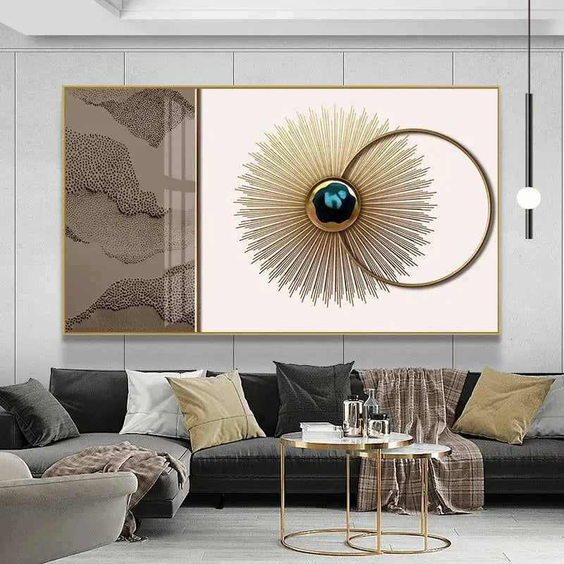 Modern Aesthetics Abstract Celestial Geometry Wall Art Fine Art Canvas Prints Pictures For Living Room Dining Room Art For Contemporary Interiors 2025