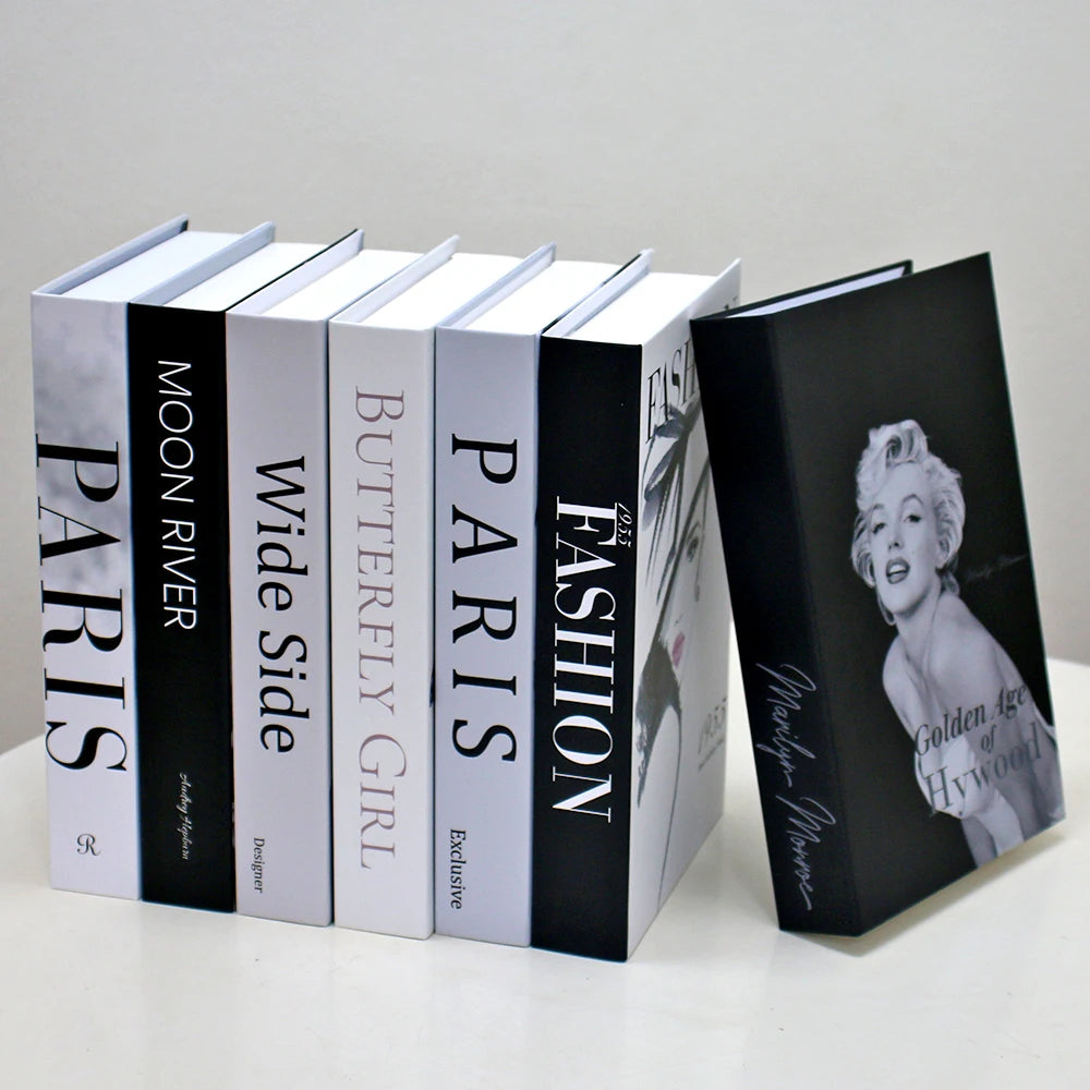 Fashion Art Style Faux Books Coffee Table Decor Book Box Storage Boxes Luxury Practical Ornamental Decoration For Modern Home Decor