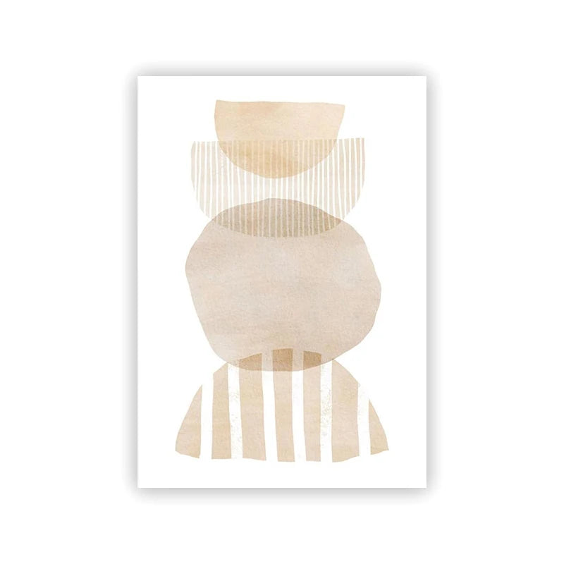 Shades Of Beige Abstract Line Art Wall Art Fine Art Canvas Prints Minimalist Pictures For Modern Apartment Living Room Art For Contemporary Interiors 2025