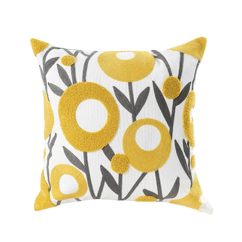 Simple Floral Colorful Nordic Cushion Covers 45x45cm Knitted Jacquard Linen Pillow Slips For Living Room Sofa Throw Cushions Contemporary Scandinavian Home DecorSimple Floral Colorful Nordic Cushion Covers 45x45cm Knitted Jacquard Linen Pillow Slips For Living Room Sofa Throw Cushions Contemporary Scandinavian Home Decor