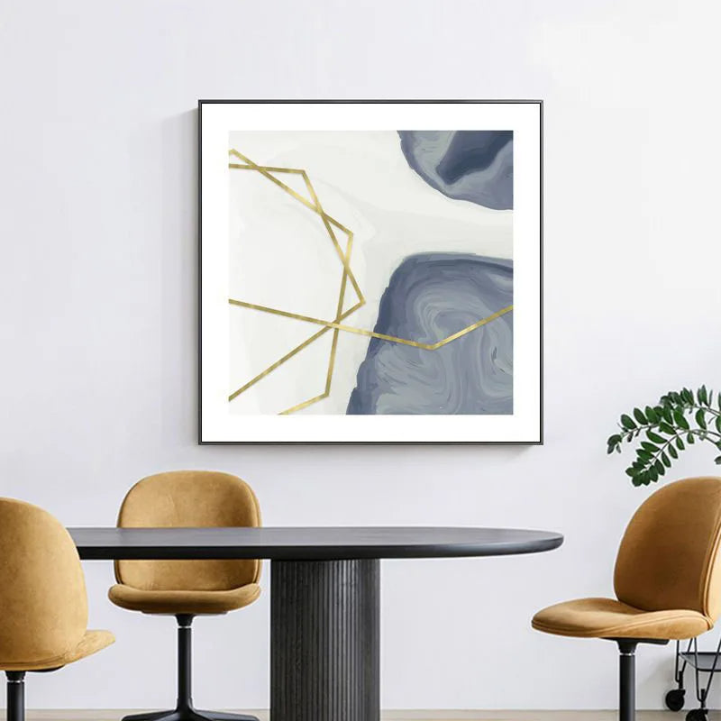 Simple Minimalist Nordic Abstract Square Format Wall Art Fine Art Canvas Prints Pictures For Living Room Bedroom Dining Room Decor