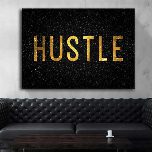 Success Hustle Quotes Posters Wall Art Fine Art Canvas Prints Inspirational Motivation Art For Home/Office Success Wall Art Decor