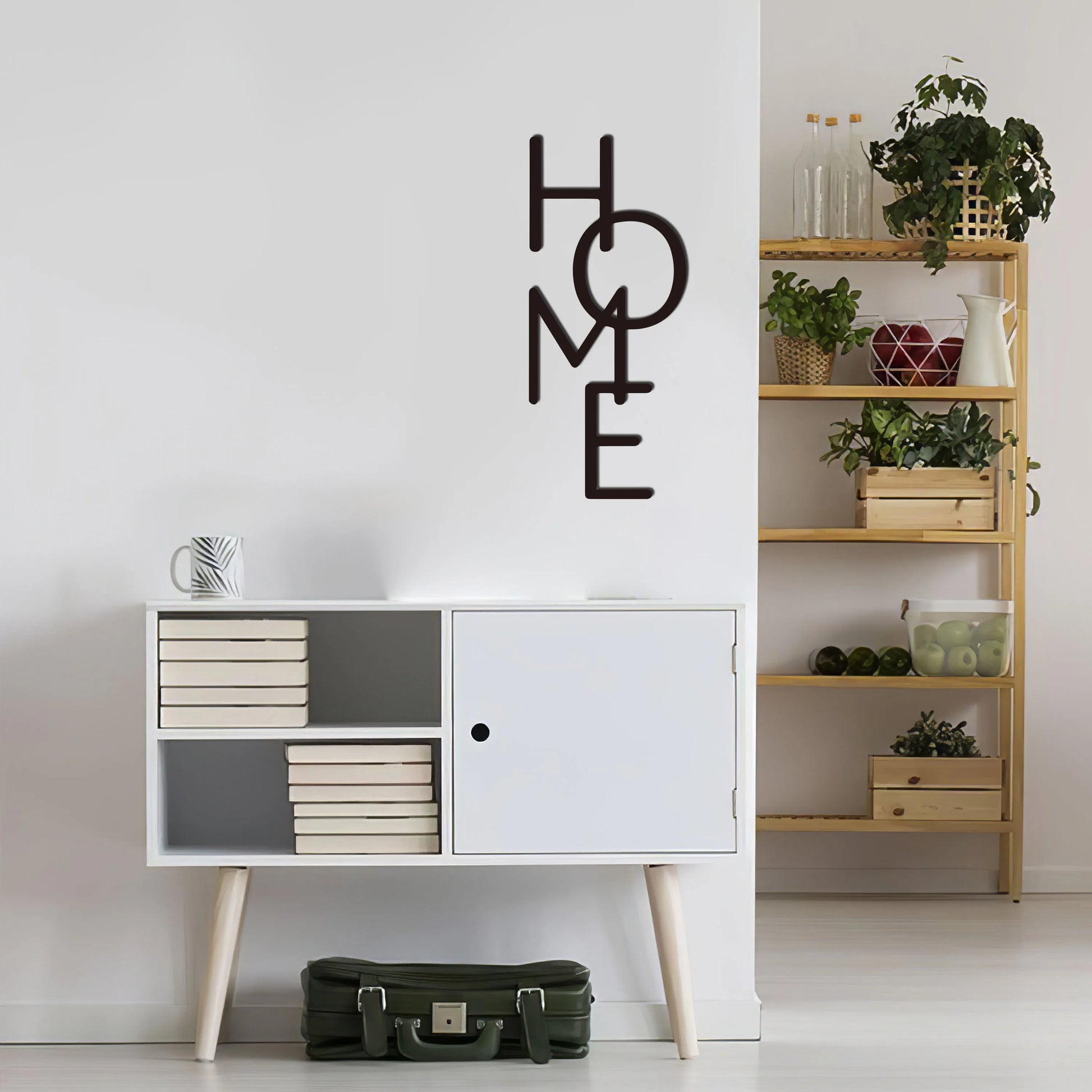 Vertical Typographic Home Silhouette Sign Black Metal Wall Art 3d Iron Craft Typographic Wall Decoration For Living Room Family Room Dining Room Art Decor