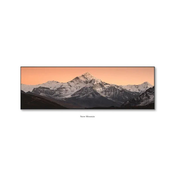 Wide Format Sunrise Mountain Panorama Wall Art Fine Art Canvas Prints Wide Format Landscape Art For Living Room Above The Sofa Art For Above The Bed 2025