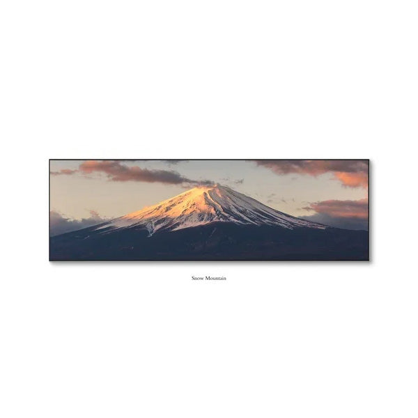Wide Format Sunrise Mountain Panorama Wall Art Fine Art Canvas Prints Wide Format Landscape Art For Living Room Above The Sofa Art For Above The Bed 2025