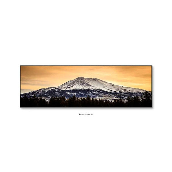 Wide Format Sunrise Mountain Panorama Wall Art Fine Art Canvas Prints Wide Format Landscape Art For Living Room Above The Sofa Art For Above The Bed 2025
