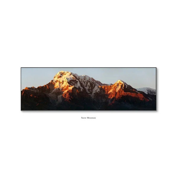 Wide Format Sunrise Mountain Panorama Wall Art Fine Art Canvas Prints Wide Format Landscape Art For Living Room Above The Sofa Art For Above The Bed 2025