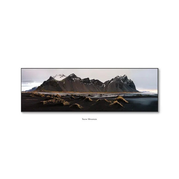 Wide Format Sunrise Mountain Panorama Wall Art Fine Art Canvas Prints Wide Format Landscape Art For Living Room Above The Sofa Art For Above The Bed 2025