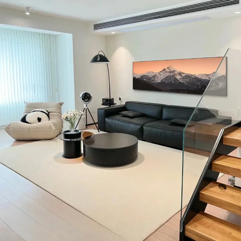 Wide Format Sunrise Mountain Panorama Wall Art Fine Art Canvas Prints Wide Format Landscape Art For Living Room Above The Sofa Art For Above The Bed