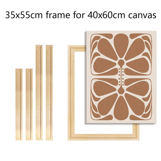 Wood Frame For 40x60cm Canvas Prints Solid Wood Stretcher Bars 35x55cm DIY Picture Framing Kit Easy To Assemble