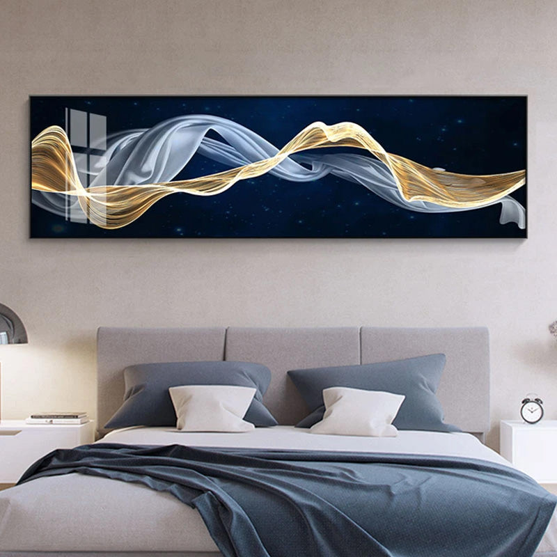 Abstract Flowing Wide Format Wall Art Fine Art Canvas Prints Modern Interior Decor Pictures For Living Room Above The Sofa Pictures For Above The Bed
