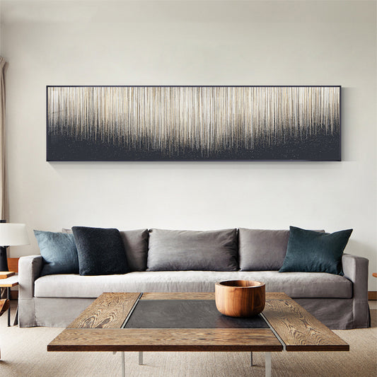 Abstract Neutral Color Fine Line Art Wide Format Wall Art Canvas Prints Pictures For Living Room Above The Sofa Above The Bed Bedroom Art Decor