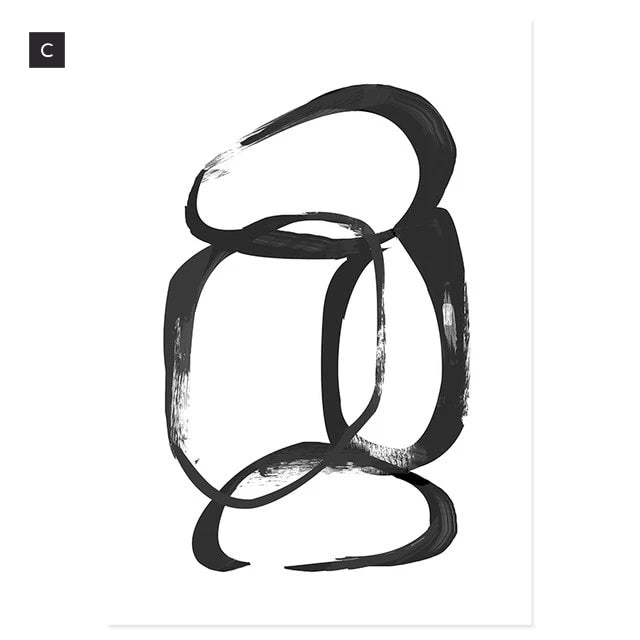 Abstract Boho Wall Art Natural Colors Fine Art Canvas Prints Modern Minimalist Gallery Wall Pictures For Living Room Dining Room Stylish Home Interiors