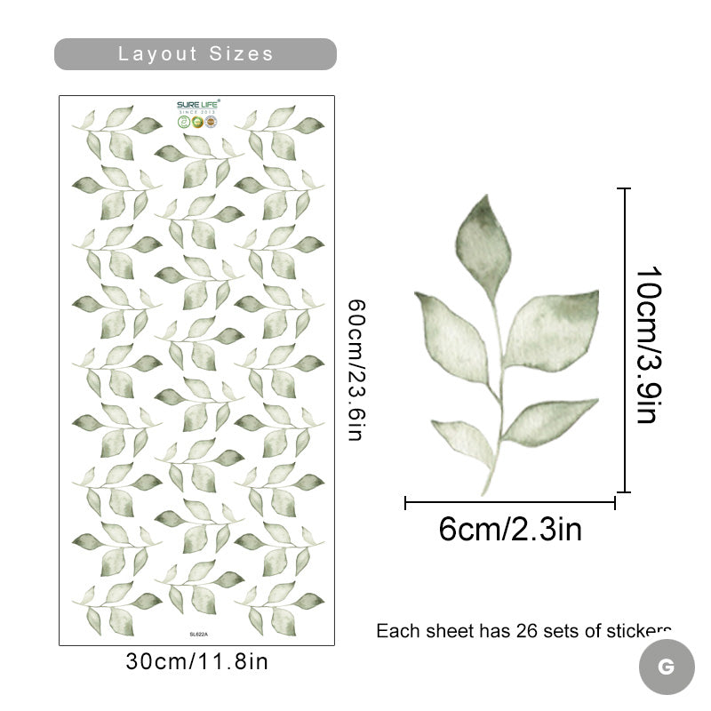 Bohemian Flowers & Butterflies Wall Decals Removable PVC Vinyl Wall Stickers For Decorating Living Room Bedroom Wall Creative DIY Home Decor