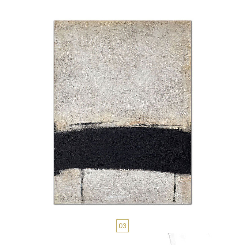 Contemporary Abstract Beige Black Textural Wall Art Fine Art Canvas Prints Modern Pictures For Living Room Dining Room Home Office Art Decor