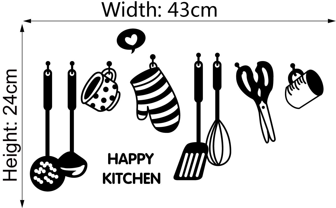 Kitchen Quotes Wall Decals Removable Vinyl PVC Wall Stickers For Kitchen Café Dining Room Decoration Creative DIY Kitchen & Home Decor