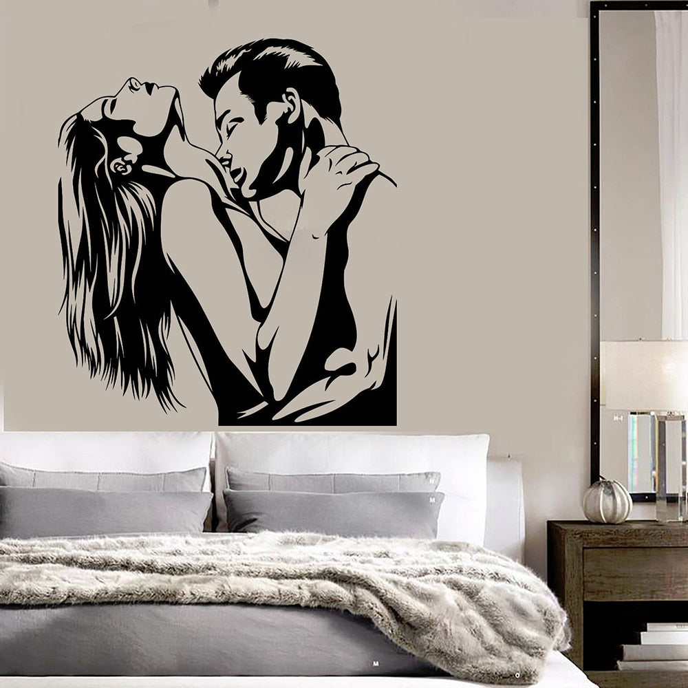 New Design Lovers Quotes Wall Sticker For Bedroom Decor Decals Room Decoration Stickers Sweet Home Girls Room Mural Wallpaper