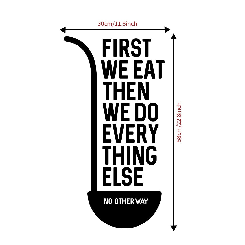 Kitchen Quotes Wall Decals Removable Vinyl PVC Wall Stickers For Kitchen Café Dining Room Decoration Creative DIY Kitchen & Home Decor