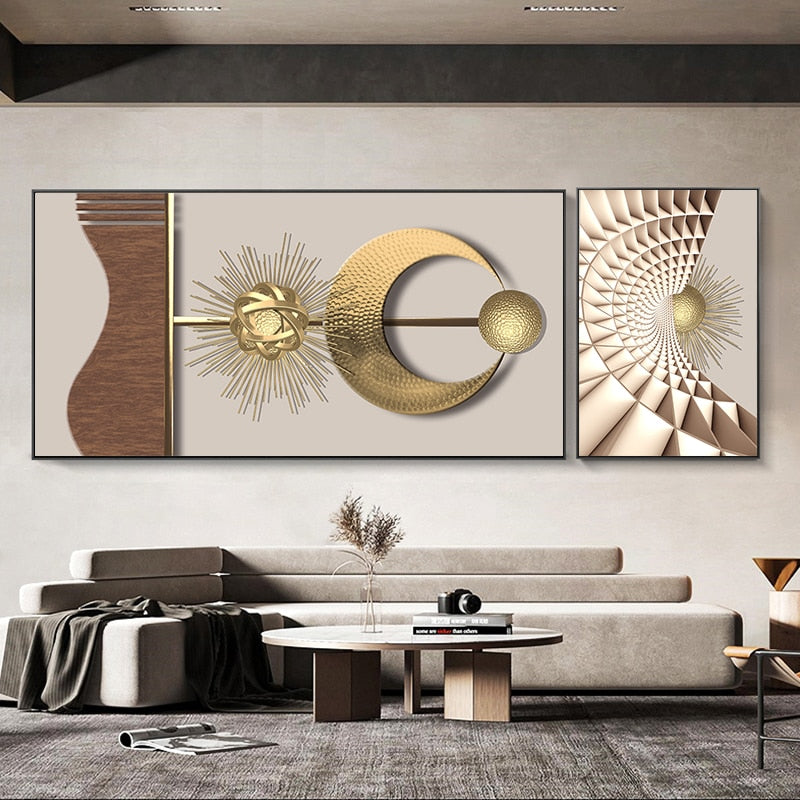 Minimalist Contours Bare Abstract Wall Art Canvas Prints Neutral Color Modern Pictures For Urban Apartment Living Room Home Office Interior Decor