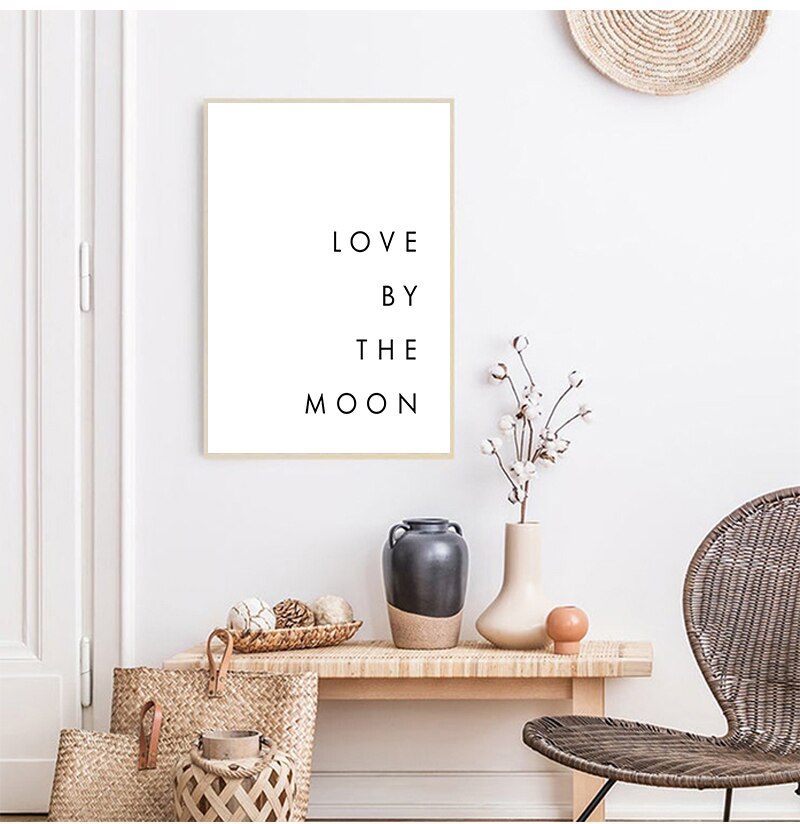 Bedroom Quote Black & White Wall Art Fine Art Canvas Prints Modern Minimalist Posters Pictures For Living Room Bedroom Nordic Home Decor