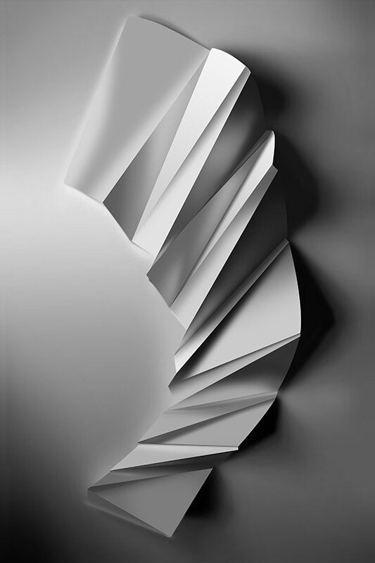 Modern Abstract Black White Fine Art Canvas Prints Minimalist Architectural Pictures For Urban Loft Living Room Dining Room Home Office Decor