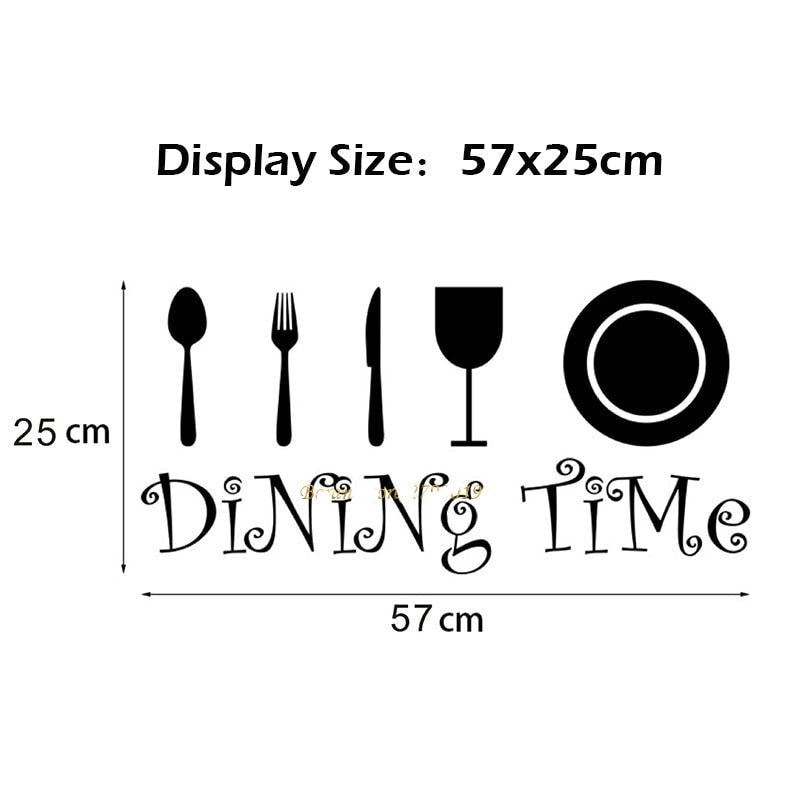Kitchen Quotes Wall Decals Removable Vinyl PVC Wall Stickers For Kitchen Café Dining Room Decoration Creative DIY Kitchen & Home Decor