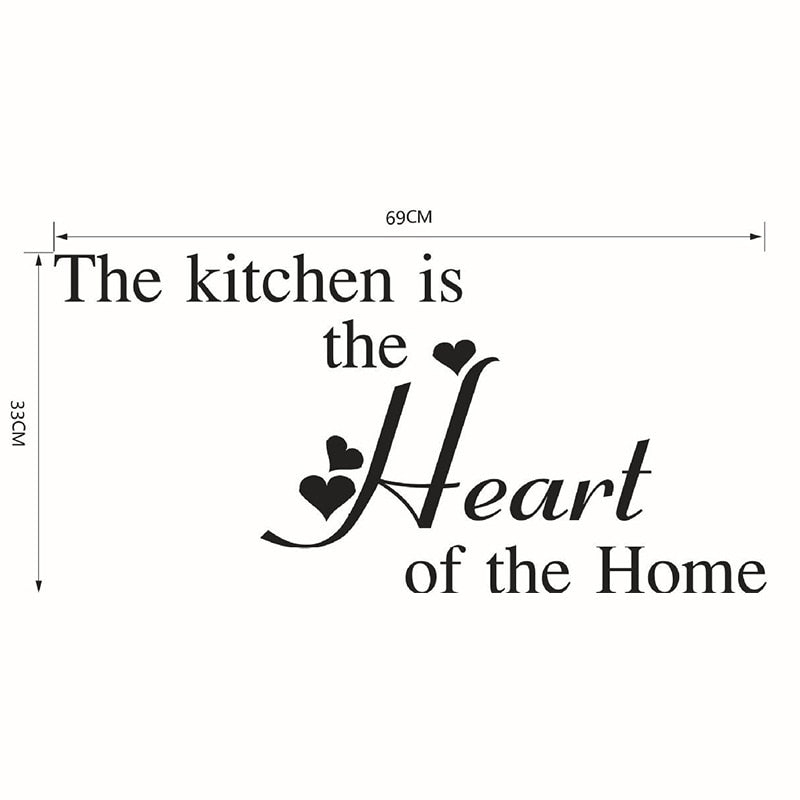 Kitchen Quotes Wall Decals Removable Vinyl PVC Wall Stickers For Kitchen Café Dining Room Decoration Creative DIY Kitchen & Home Decor