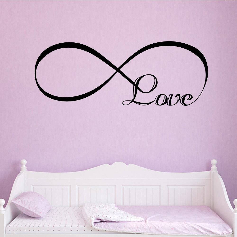New Design Lovers Quotes Wall Sticker For Bedroom Decor Decals Room Decoration Stickers Sweet Home Girls Room Mural Wallpaper