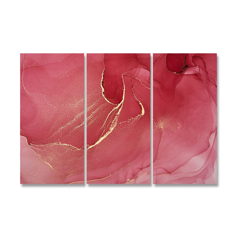 Abstract Liquid Marble Print Wall Art Fine Art Canvas Prints Skyscraper Format Pictures For Modern Living Room Bedroom Nordic Home Decor (Set of 3)