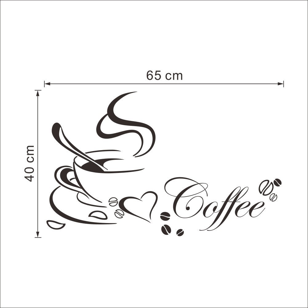 Kitchen Quotes Wall Decals Removable Vinyl PVC Wall Stickers For Kitchen Café Dining Room Decoration Creative DIY Kitchen & Home Decor