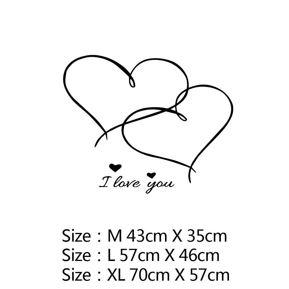 New Design Lovers Quotes Wall Sticker For Bedroom Decor Decals Room Decoration Stickers Sweet Home Girls Room Mural Wallpaper