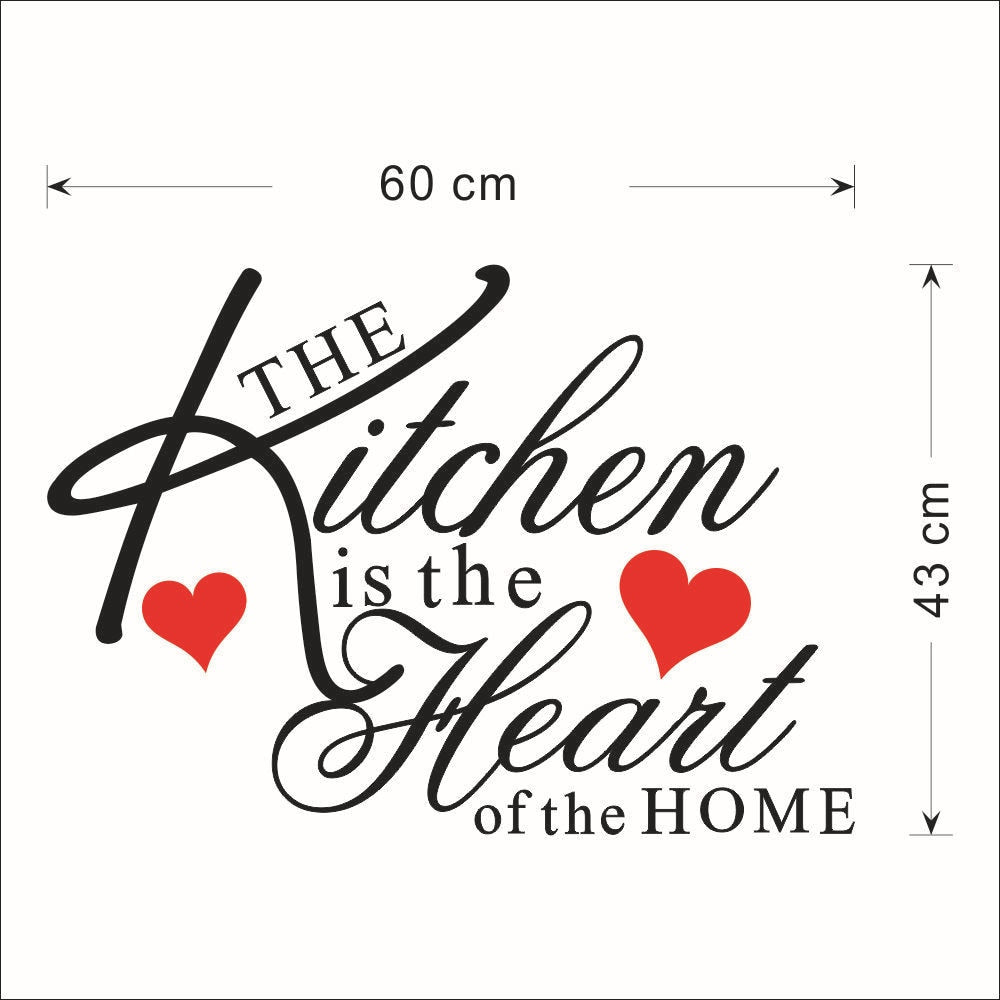 Kitchen Quotes Wall Decals Removable Vinyl PVC Wall Stickers For Kitchen Café Dining Room Decoration Creative DIY Kitchen & Home Decor