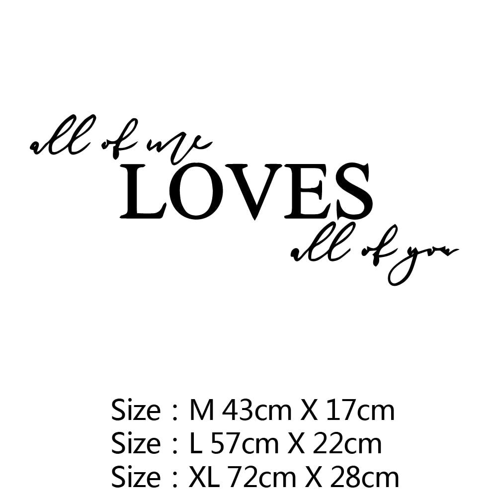 New Design Lovers Quotes Wall Sticker For Bedroom Decor Decals Room Decoration Stickers Sweet Home Girls Room Mural Wallpaper